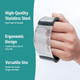 Global Digitronix Garlic Press Rocker Crusher Mincer Tool Stainless Steel With A Garlic Stainless Steel