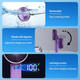 Handheld Fan, Portable Fan, 4000Mah Usb Rechargeable Personal Fan, 180° Foldable Mini Desk Fan, 6 Wind Speed, Lcd Digital Display Handheld Fan, Portable Fan, 4000Mah Usb Rechargeable Personal Fan, 180° Foldable Mini Desk Fan, 6 Wind Speed, Lcd Digital Display