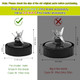 Chengsee Ninja Blender Blade ment6Fins Male Extractor Blade Assembly For Nurti Ninja 16Oz
