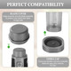 Houlishu Ninja Blast Portable Blender Blade Cover And Container Lid Set Compatible Gray