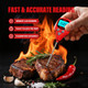 Awlkim Digital Meat Thermometer With 40Inch LeaveIn External Probe Rechargeable Instant Read