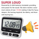 Mlwshr Digital Dual Kitchen Timer With Strong Magnet24Hour Countdown and StopwatchLoud Alarm12/24