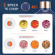 Bear Food Processor Electric Food Chopper With 2 Glass Bowls + Power 8 Cup 2 Sets