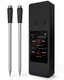 Awlkim 8Sensor Smart Wireless Meat Thermometer With Touchscreen Base and BuiltIn App 800Ft