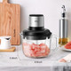Bear Food Processor Electric Food Chopper With / Handheld Glass Bowls NoHole 8 Cup 400W