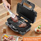 Becomfort 3 In 1 Waffle Maker Sandwich Press W/3 Removable NonStick Plates