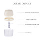 YBaukuang Electric Mini Garlic Chopper Food Chopper Garlic Mincer Usb Vegetable Chopper 250Ml