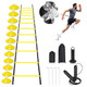 Chiwallo Agility LadderSpeed Training Equipment Set Rungs Speed LadderSoccer ConesJump Rope Running 20Ft