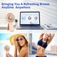 Portable Handheld Fan Pink,15H Max Cooling Time,Rechargeable Small Personal Fan,4 Speeds Battery Operated Fan,Women,Men'S Travel Portable Handheld Fan Pink,15H Max Cooling Time,Rechargeable Small Personal Fan,4 Speeds Battery Operated Fan,Women,Men'S Travel