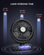 Portable Camping Fan, Small Tent Fan With Hanging Hook, 40 Working Hours Rechargeable Usb Battery Fan With Led Lights For Desk Portable Camping Fan, Small Tent Fan With Hanging Hook, 40 Working Hours Rechargeable Usb Battery Fan With Led Lights For Desk