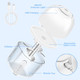 Kowsep Electric Garlic Chopper Mini Garlic Mincer Food Chopper Portable Small Food 1.4 Cup