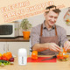 Kowsep Electric Garlic Chopper Mini Garlic Mincer Food Chopper Portable Small Food 1.8 Cup