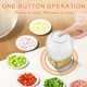 Kowsep Electric Garlic Chopper Mini Garlic Mincer Food Chopper Portable Small Food 1.8 Cup