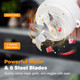 Ttfttf Electric Garlic Chopper Glass Bowl Mini Food Processor Portable Veggie Chopper 350Ml