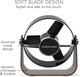 Sharper Image Sbs1Si Personal Usb Fan With Soft Blades, 2 Speeds, Touch Control, Quiet Operation, 5V Wall Adapter, 6 Ft. Cable