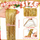 Vertintong 12000 Christmas Icicle Tinsel Gold Red Silver Tinsel For Christmas Tree Gold