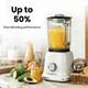 Ckemu Professional Blender For Smoothies Countertop Blender With Glass Jar 3 Functions 6 Cup 750 Watts
