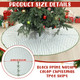 Vertintong Christmas Tree Skirt Green Stripe Cotton Tree Skirt For Xmas Home 60 Inches Green