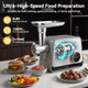 Jivoxia Electric Meat Grinder Max 3In1 With Touch Color Screen and AutoReverse 1200W Stainless Steel