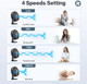 Smartdevil Small Desk Fan, Usb Fan With Strong Airflow, 4 Speeds Portable Desktop Table Fan, Adjustment Personal Mini Fan, Quiet