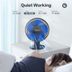 Smartdevil Small Desk Fan, Usb Fan With Strong Airflow, 4 Speeds Portable Desktop Table Fan, Adjustment Personal Mini Fan, Quiet