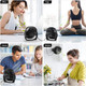 Smartdevil Small Usb Desk Fan, 3 Speeds Portable Personal Desktop Table Fan With Pasteable Hook, Dual 360° Adjustment Mini Fan Smartdevil Small Usb Desk Fan, 3 Speeds Portable Personal Desktop Table Fan With Pasteable Hook, Dual 360° Adjustment Mini Fan