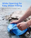Waterdrop Gravity Water Bag For Camping Travel Backpacking Hiking And Emergency Compatible 1.5 Gal
