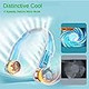 Portable Bladeless Neck Fan Bp521,4 Speeds Cool Wind,Slope Airflow,Visible Digital Display,Size Adjustable,Long Lasting Quick