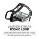 Zefal Christophe Leather Toe Strap Leather Strap Leather 14.6 Inches 2.4 Oz