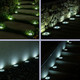 Solpex 12 Pack Solar Ground Lights Outdoor, Waterproof 8 Led Solar Powered Disk Lights Outdoor Garden Landscape Lighting For Yard