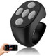 Tomvoc Fingertip Wireless Bluetooth Remote Control Scrolling Ring Bluetooth Page Turner For Black