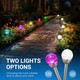 Solpex Solar Garden Lights Outdoor, 3 Pack Multi Color ChangingWhite 2 Modes Solar Powered Glass Ball Garden Lights, Solar