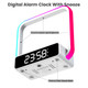 Agek Digital Alarm Clock Wireless Charger Dimmable Small Bedside Lamp With Alarm
