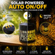 Notifaence Solar Mandala Projector Light Outdoor WallDecorative Solar Mandala Lights OutdoorMetal Solar 1Pc