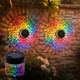 Juvhot SevenColor Changing Decorative Solar Mandala Lights Solar Fence Lights