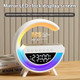 Dewould Mini GType Wireless Charging SpeakerClock Alarm Led Desk Lamp AllInOne Machine