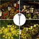 Solpex Solar Pathway Lights Outdoor,6 Pack Solar Garden Lights, Bronze Finshed, Waterproof Solar Walkway Lights Outdoor Lawn