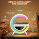 Lawyuan Smart Alarm Clock With Wireless Charging 9.45 Rgb Night Light Table
