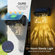 Komilift Solar Fence Lights 2 Pack White