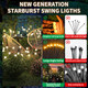 Yakii Solar Garden Lights Outdoor Waterproof 32Led Firefly Swaying LightUpgraded Outdoor Decor 4 Packs 4 Pack