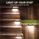 Solpex Solar Step Lights 12 Pack, Solar Outdoor Lights For Fence,Ip65 Waterproof Solar Powered Outdoor Led Lights For Deck Porch