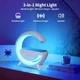 Pxujoqecg Table Lamp With Bluetooth Speaker G Bedside Light With Wireless Charger 15W
