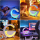 Pxujoqecg Table Lamp With Bluetooth Speaker G Bedside Light With Wireless Charger 15W