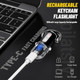 Uniqus Rechargeable Keychain Flashlights1200 Lumens Edc Mini Flashlights'portable Rechargeable Bright Keychain Flashlight'compatible 2Pcs