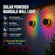 Lkiscm Solar Mandala Garden Lights 2Pack SolarPowered Outdoor Metal Lanterns With ColorChanging 2Pack