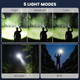 Thy Try Rechargeable Flashlights 99000 High Lumens Super Bright Rechargeable Flashlights For Home 2 Pack