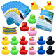 Xipegpa Duck Cruise Kits Duck Tags Bands For Hiding Carnival 72 Pcs