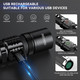 Rechoo Flashlight Rechargeable High Lumens Dual Switch Rechargeable Led Flashlight Adjustable Foucs 1 Pack