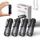 Redrhino Small Led Flashlight Rechargeable Edc Compact Pocket Lights 400 Lumens Mini 4 Pack