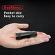 Redrhino Small Led Flashlight Rechargeable Edc Compact Pocket Lights 400 Lumens Mini 4 Pack